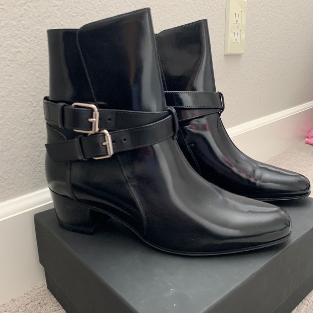 Amiri Women's Leather Double Buckle Boots - Black